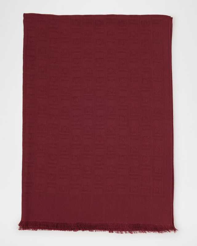 Monogram Silk Wool Scarf